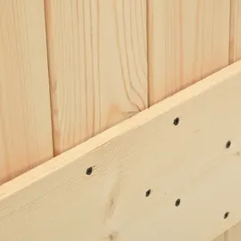 vidaXL Schiebetür mit Beschlag links 70 x 210 cm braun