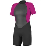 O'Neill Wetsuits Reactor Ii 2mm Back Zip Spring Neoprenanzug, Black/Berry, 4