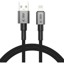 TECH-PROTECT UltraBoost DNA Lightning-Kabel 15W/2,4A 100Cm Eisengrau / Grau