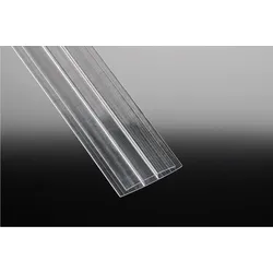 T&J Polycarbonat H-Profil 2500 mmnfür 6 mm, glasklar