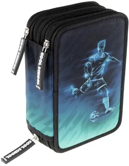 PENCIL CASE TRIPLE FOOTBALL