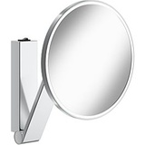 Keuco iLook_move Kosmetikspiegel 17612059004 Nickel gebürstet, Wandmodell, beleuchtet, Ø 212 mm