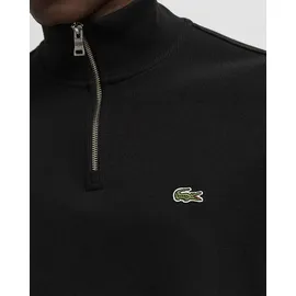 Lacoste Zip-Up High Neck Interlock Sweatshirt Schwarz L