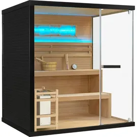 Artsauna Saunakabine Vantaa 175 mit Salzstein - Indoor Sauna für 4 Personen