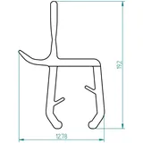 Breuer Spritzschutzprofil 2 x 424 mm