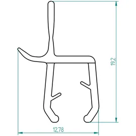 Breuer Spritzschutzprofil 2 x 424 mm