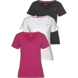 H.I.S. H.I.S T-Shirt in schwarz, pink, weiß, | Gr. 40/42,