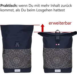 Elephant Gin Rucksack Damen Freizeitrucksack 13038 Schwarz