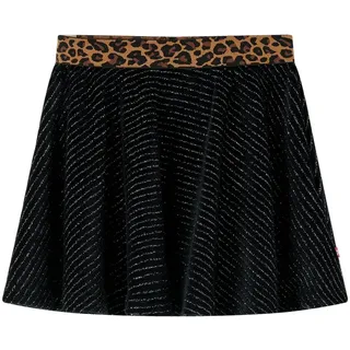 vidaXL Kinderrock mit Bund in Leopardenmuster Schwarz 116