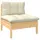 vidaXL Garten-Lounge-Set 7-tlg. beige Kiefernholz