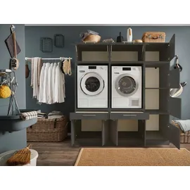 laundreezy 185 x 200 x 67,5 cm Anthrazit Holzwerkstoff