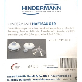 Hindermann Haftsauger, Set of 5