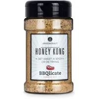 Ankerkraut Honey Kong Gewürz, BBQ-Rub, 250g im Streuer, Grill-Würze Süß Scharf für Fleisch, Harmonie aus Honig-Pulver, Pfeffer zum BBQ Grillen in Premium Qualität