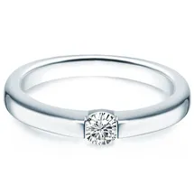 Trilani Ring aus Sterling Silber mit Zirkonia in Silber | Gr.: 48