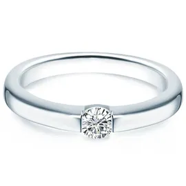 Trilani Ring aus Sterling Silber mit Zirkonia in Silber | Gr.: 48