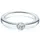 Trilani Ring aus Sterling Silber mit Zirkonia in Silber | Gr.: 48