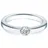 Trilani Ring aus Sterling Silber mit Zirkonia in Silber | Gr.: 48