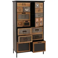 Mendler Apothekerkommode HWC-O80, Schrank Highboard Schubladen, Vintage Shabby-Look 136x73x35cm,