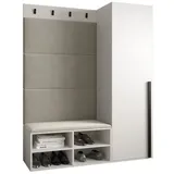 ABIKS MÖBEL Garderoben-Set MIRO Set 6, Garderobe mit gepolsterten Paneelen, Modern Design