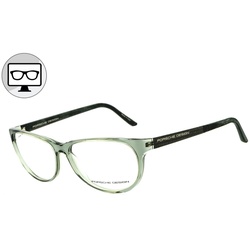 PORSCHE Design Brille Blaulichtfilter Brille, Blaulicht Brille, Bildschirmbrille, Bürobrille, Gamingbrille, ohne Sehstärke grün