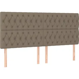 vidaXL Boxspringbett 180 x 200 cm Taupe