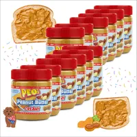 PEO's Peanut Butter 12 x 350g Erdnussbutter Creamy
