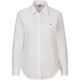 Tommy Hilfiger REGULAR fit Hemdbluse mit Logo-Stitching, Weiss, 46,