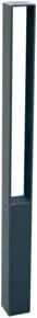 Schake Stilpfosten Typ 40731B, ortsfest, 70x70mm, Oberteil U, förmig (offen) aus Flachstahl, zum Einbetonieren, ca. 950mm Überflur, beschichtet