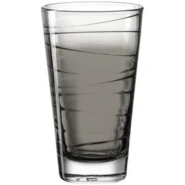 LEONARDO Trinkglas VARIO STRUTTURA 280 ml anthrazit, Glas, Grau