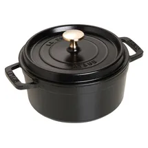 Staub Cocotte 18 cm rund schwarz