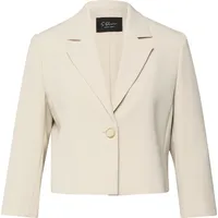 s.Oliver Cropped-Blazer mit 3/4-Ärmeln - beige - 42