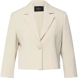 s.Oliver Cropped-Blazer mit 3/4-Ärmeln - beige - 42