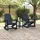 vidaXL Adirondack Schaukelstühle 2-Tlg 3335835 2 pcs  Marineblau HDPE 2 St.