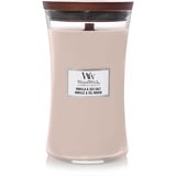 WoodWick Hourglass große Duftkerze mit PlusWick Innovation, Vanilla & Sea Salt