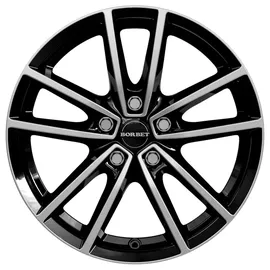 Borbet W 7,0 x 17 5 x 108 ET45 MB63,3 Schwarz Poliert