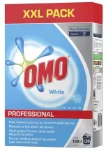 OMO Professional White Vollwaschmittel 100962999 , 8,4 kg - Tragepackung für ca. 120 Wäschen