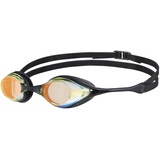 Arena Cobra Swipe Mirror Schwimmbrillen Yellow Copper-Black One Size