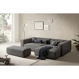 LeGer Home by Lena Gercke Eckcouch Cord 2-Sitzer Grau