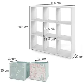 Vicco Raumteiler Nove 104 x 29 x 108 cm Weiß