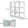 Vicco Raumteiler Nove 104 x 29 x 108 cm Weiß
