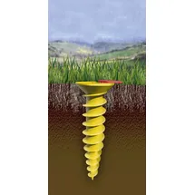 Juwel Bodenschraubanker-duo f. Wäschespinnen, für 55, 50, 40, 32 mm, Rohre ø