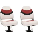 vidaXL Bootssitze mit Podest 2 Stk. 360° Drehbar