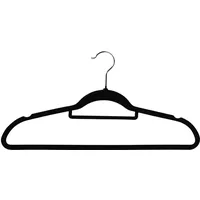 KESPER Kleiderbügel 25er Pack, Material: Kunststoff (ABS) mit Anti-Rutsch-Beflockung,