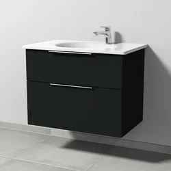 Sanipa Waschtischunterschrank „3way“ in Vulkan-Matt,