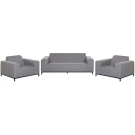 Beliani Lounge 5er Set Loungeset grau/schwarz