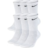 6er Pack NIKE Everyday Cushioned Crew-Trainingssocken white/black 34-38