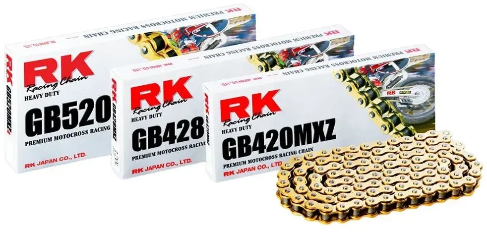 Rk 428mxz Clip Non Seal Drive Kette - Gold / Black - 108 Links