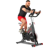 Hop-Sport Indoor Cycling Bike Fahrrad HS-065IC - Speedbike mit LCD-Display und 20 KG Schwungrad - bis 150kg - Schwarz