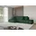 altdecor Ecksofa Cord mit Schlaffunktion 3-Sitzer Grün