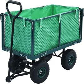 vidaXL Handwagen Gartenwagen 350 kg grün